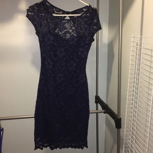 Navy blue dress!! Worn only once!